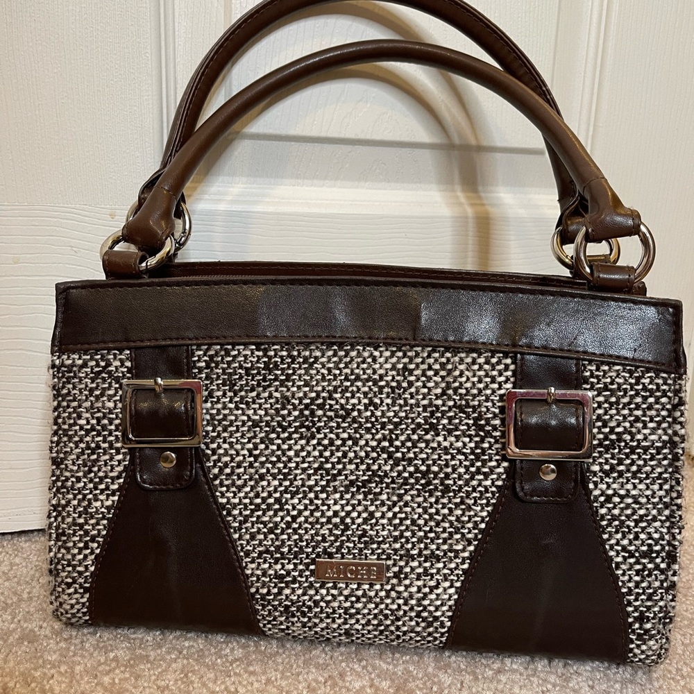 Miche Elegant preppy Black and Brown Satchel